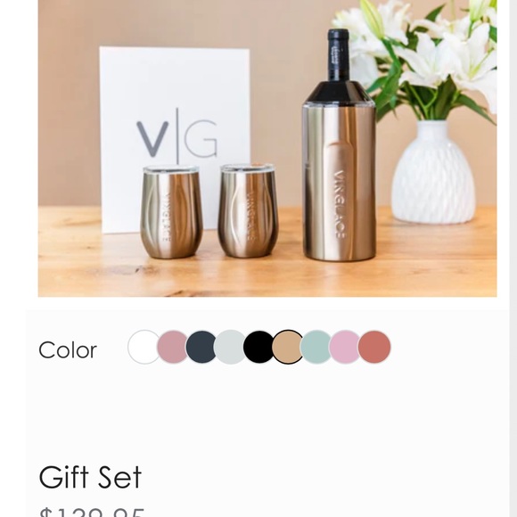 vinglace Dining Vinglace Wine Champagne Luxury Chiller Gift Set Bottle Sip Tumbler Pair